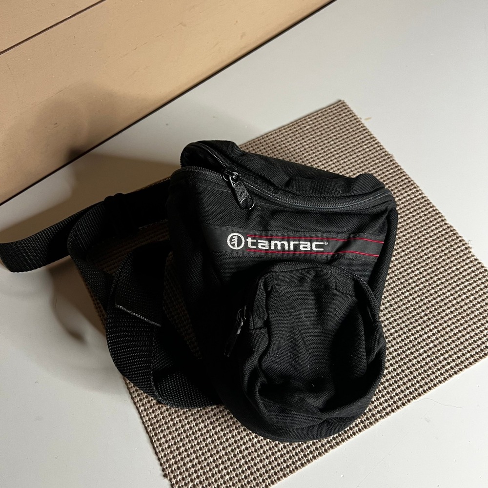 Tamrac Model 515 Camera Bag Black Nylon Shoulder Belt Loop Waist Pack USA Made